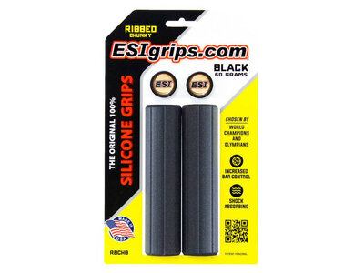 ESI Poignées Ribbed Chunky Black
