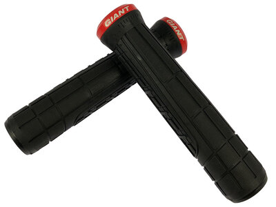 GIANT Poignées Swage single lock-on Noir/Rouge