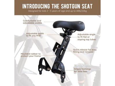 SHOTGUN Siège MTB pour enfants sur cadre